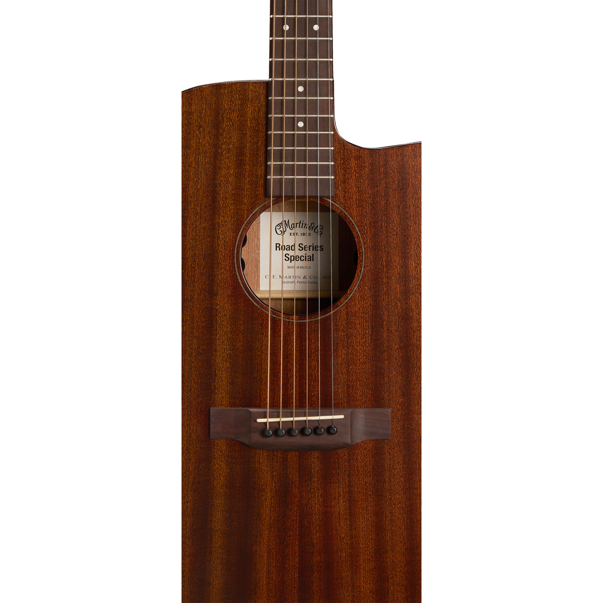 Martin 000C-10E Acoustic Electric Guitar - Natural Satin Sapele - View 4 | MusicMarket