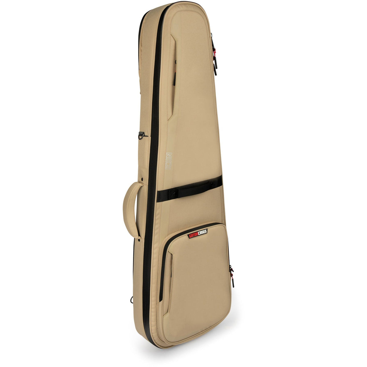 Gator Cases G-ICONELECTRIC-KHK ICON Series Bag for Electric Guitars; Khaki - View 5 | MusicMarket