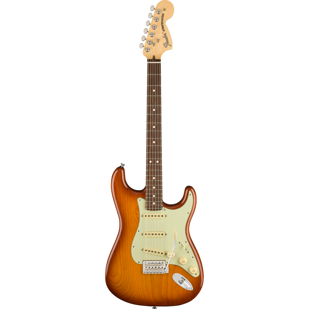 Fender American Performer Stratocaster® Electric Guitar, Honey Burst - View 2 | MusicMarket