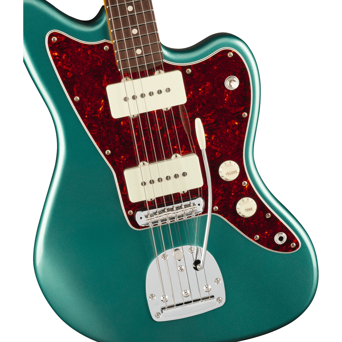 Fender American Professional Classic Jazzmaster - Faded Sherwood Green Metallic - View 6 | MusicMarket