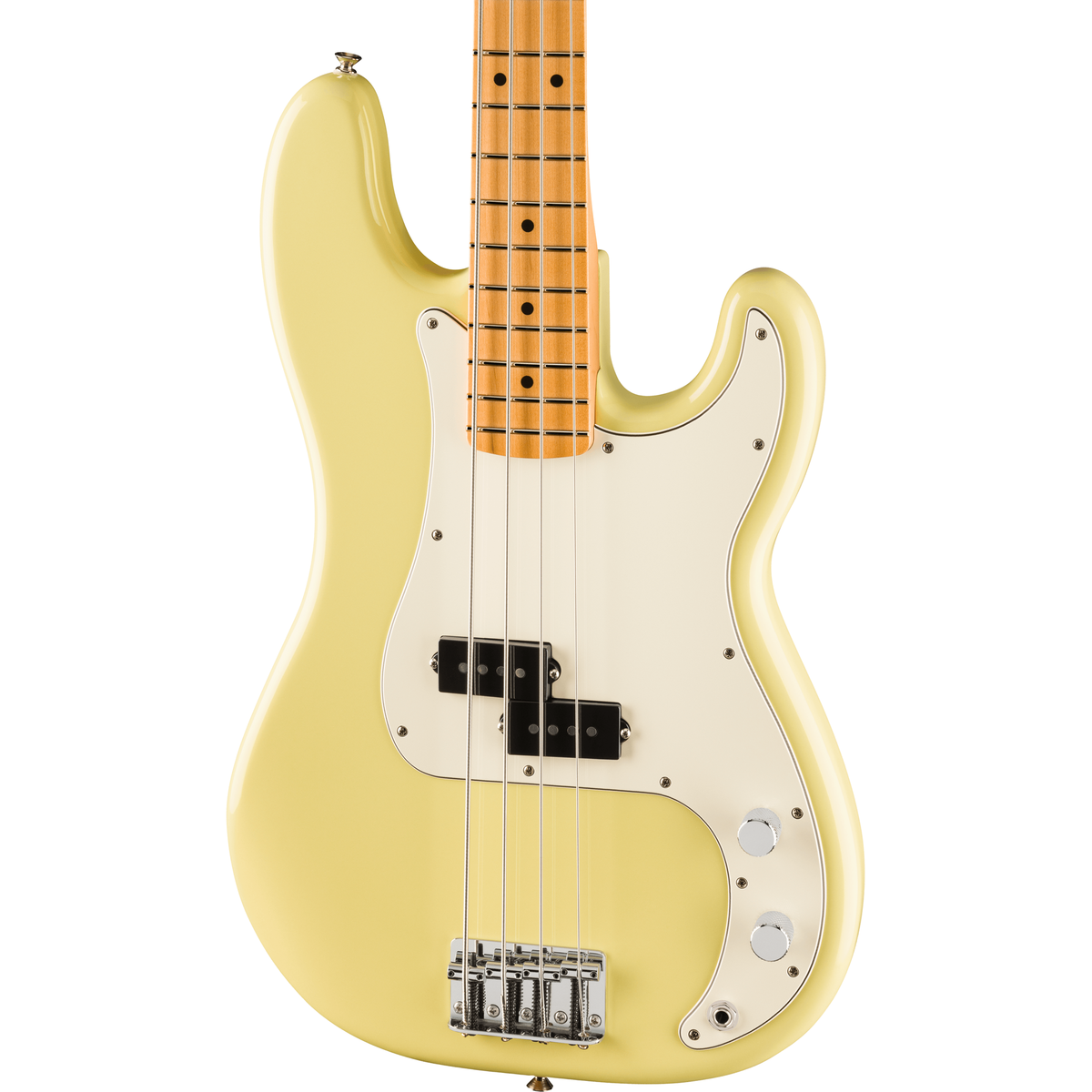 Fender Player II Precision Bass Guitar - Maple Fingerboard, Hialeah Yellow - MusicMarket