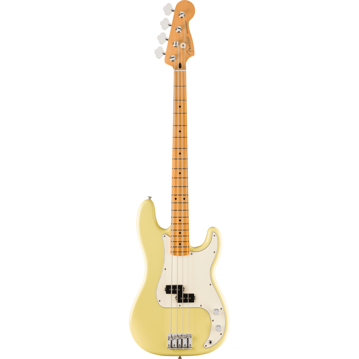 Fender Player II Precision Bass Guitar - Maple Fingerboard, Hialeah Yellow - View 2 | MusicMarket