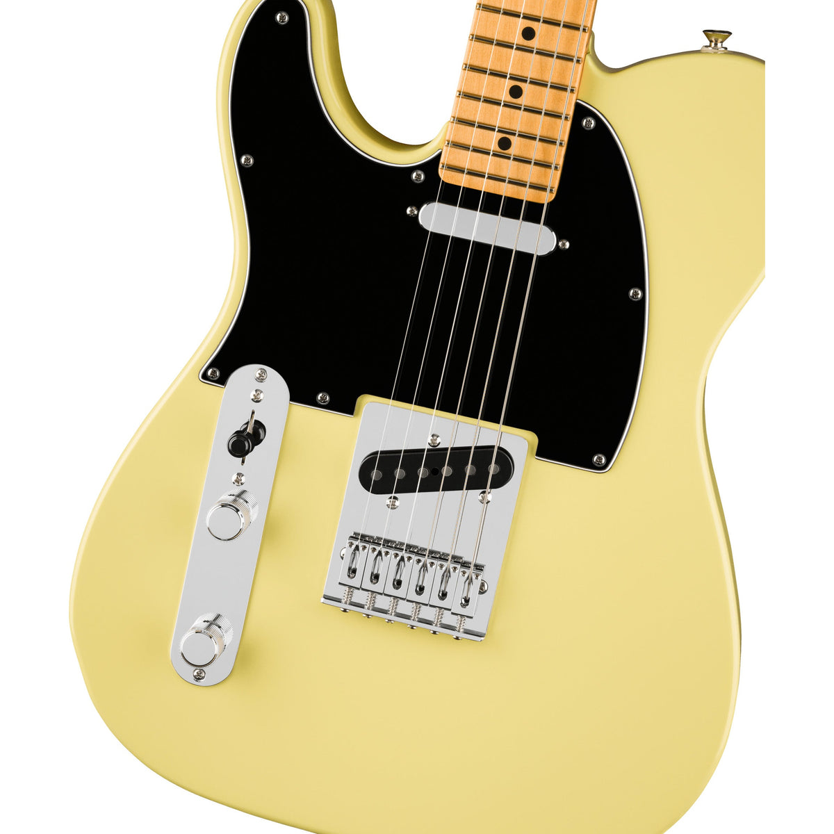 Fender Player II Telecaster Left-Hand - Maple Fingerboard, Hialeah Yellow - View 2 | MusicMarket