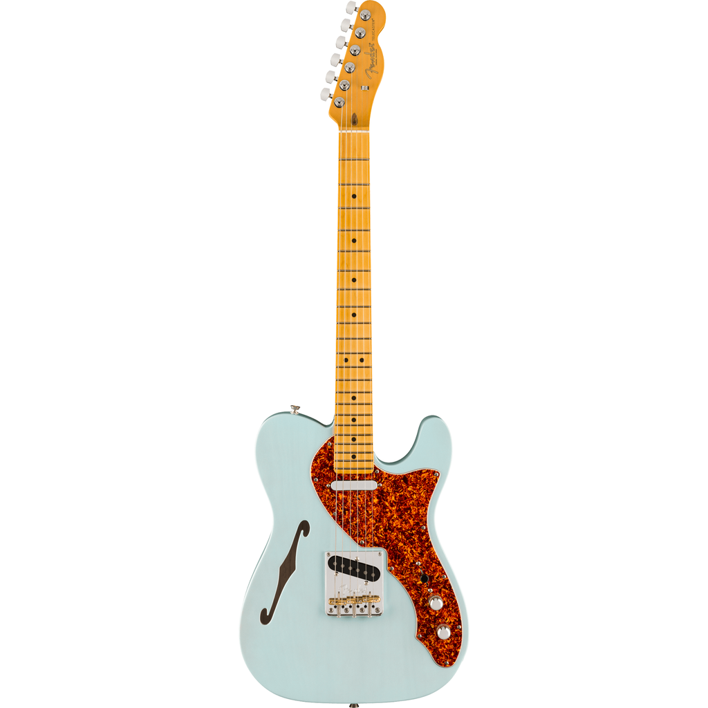 Fender American Professional II Telecaster Thinline - Transparent Daphne Blue - View 2 | MusicMarket