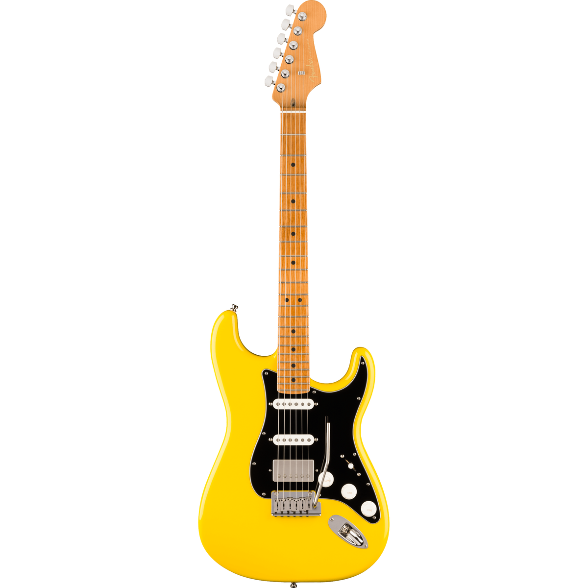 Fender FSR Limited Edition American Ultra II Stratocaster HSS - Graffiti Yellow - View 2 | MusicMarket