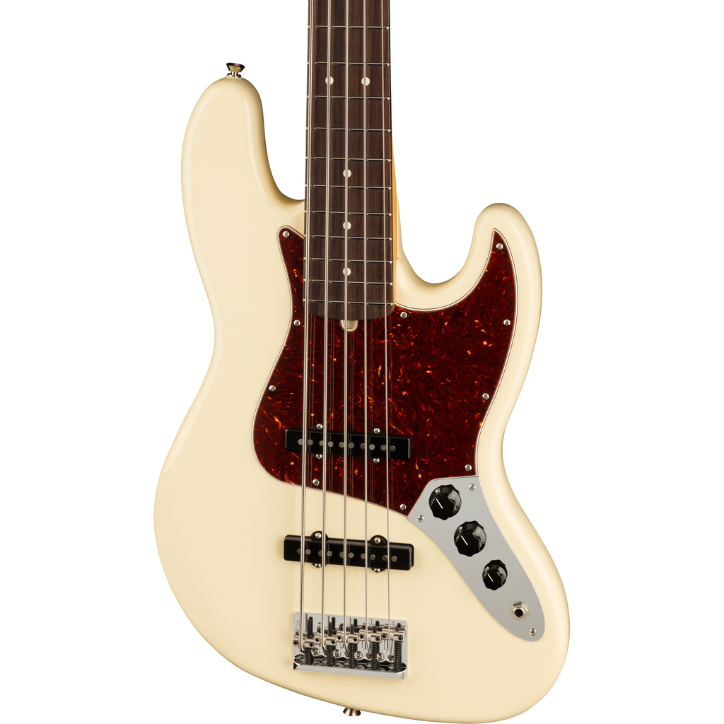 Fender American Professional II Jazz Bass V - Rosewood Fingerboard, Olympic White - MusicMarket