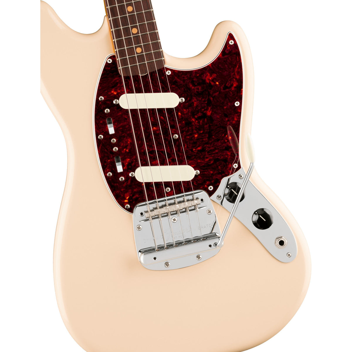 Fender Vintera III Mid '60s Mustang Electric Guitar, Rosewood Fingerboard - Olympic White - View 3 | MusicMarket