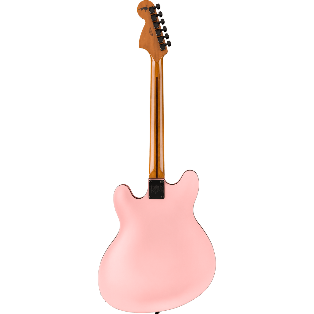 Fender Tom DeLonge Starcaster Semi-Hollow Electric Guitar - Satin Shell Pink - View 3 | MusicMarket