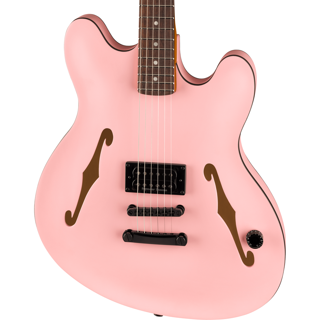 Fender Tom DeLonge Starcaster Semi-Hollow Electric Guitar - Satin Shell Pink - MusicMarket