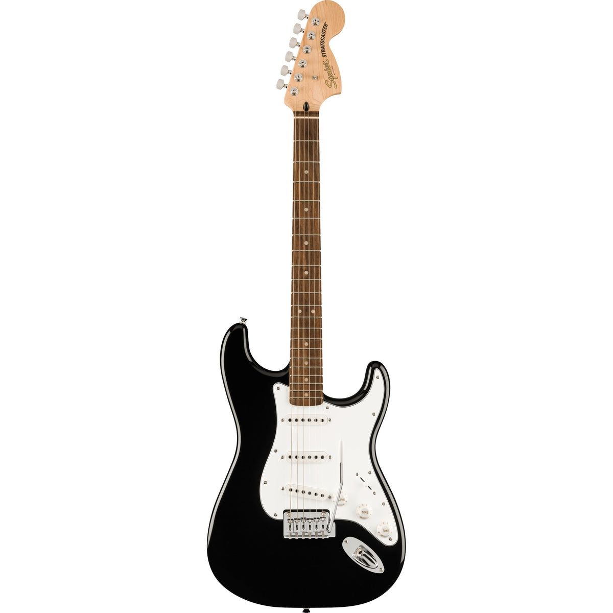 Squier Affinity Series Stratocaster Mustang Micro Pack - Laurel Fingerboard, Black - View 2 | MusicMarket