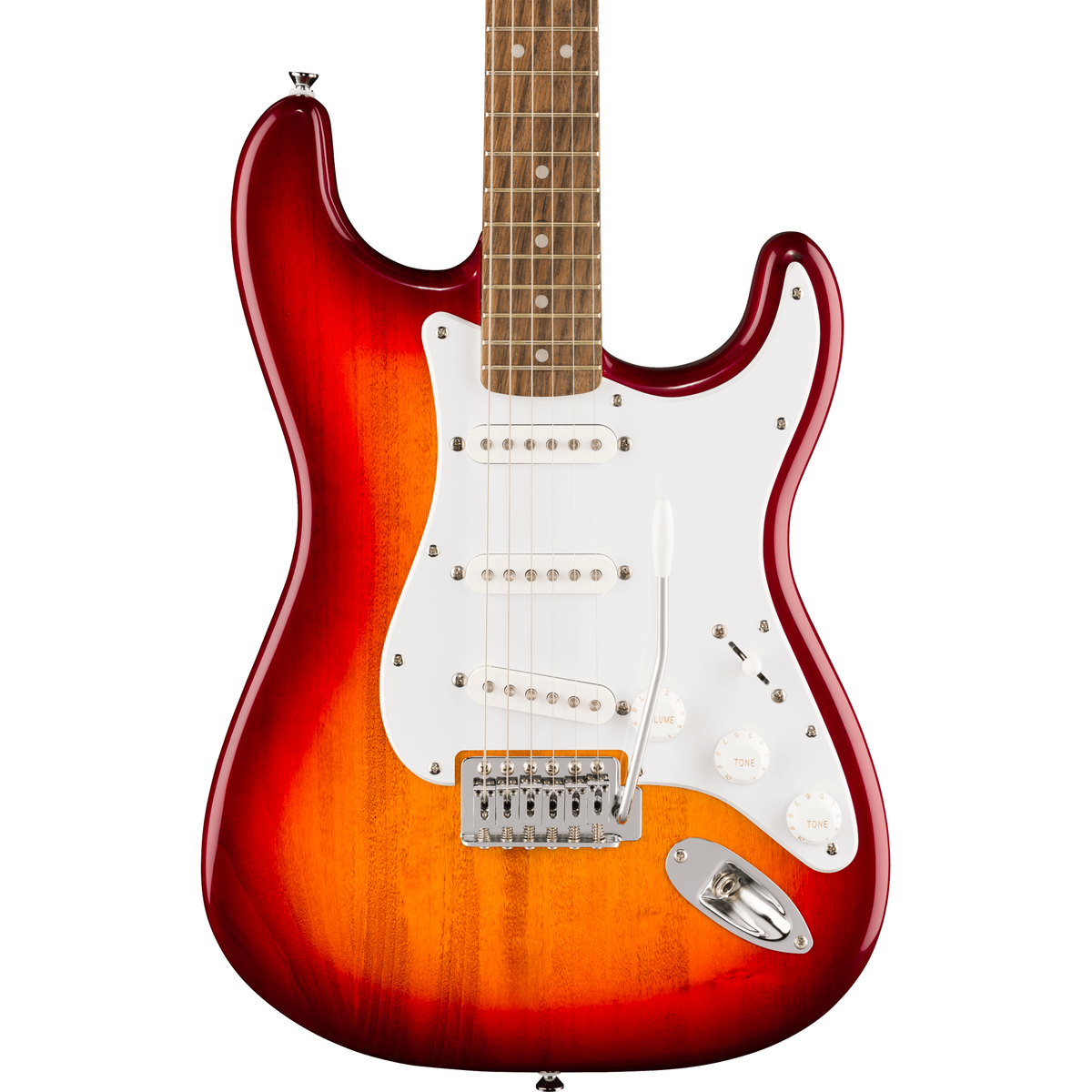 Squier Sonic Stratocaster - Laurel Fingerboard, White Pickguard, Sienna Sunburst - MusicMarket