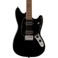 Squier Sonic Mustang HH Guitar - Laurel Fingerboard, Black Pickguard, Black - MusicMarket
