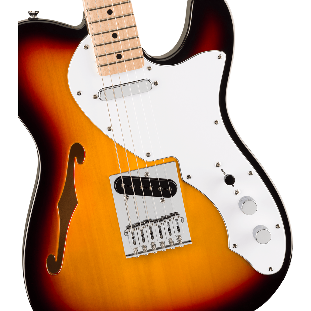 Squier Affinity Series Telecaster Thinline - 3-Color Sunburst - View 6 | MusicMarket