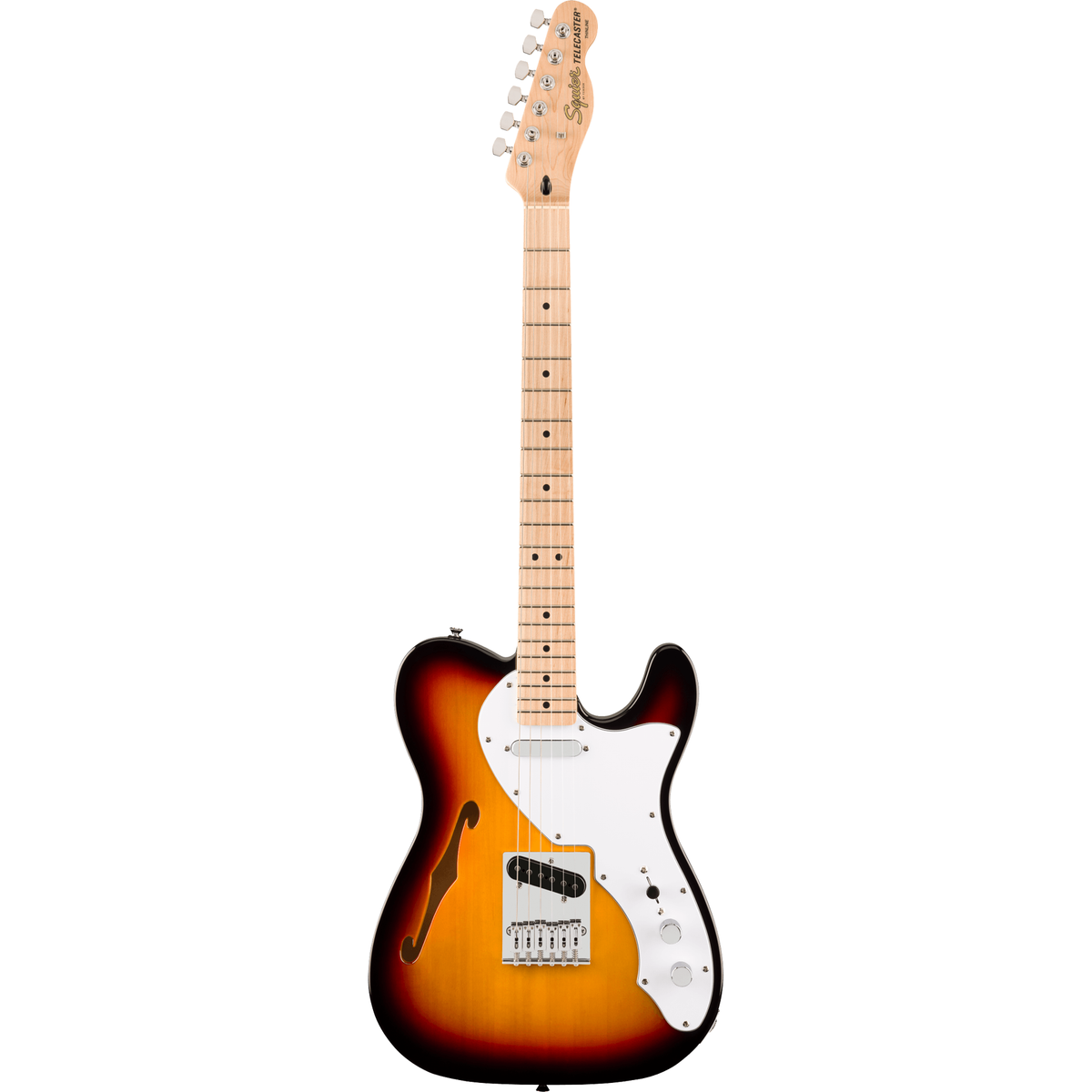 Squier Affinity Series Telecaster Thinline - 3-Color Sunburst - View 2 | MusicMarket