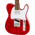 Squier Affinity Series Telecaster FMT SH Electric Guitar - Laurel Fingerboard, Crimson Red Transparent - MusicMarket