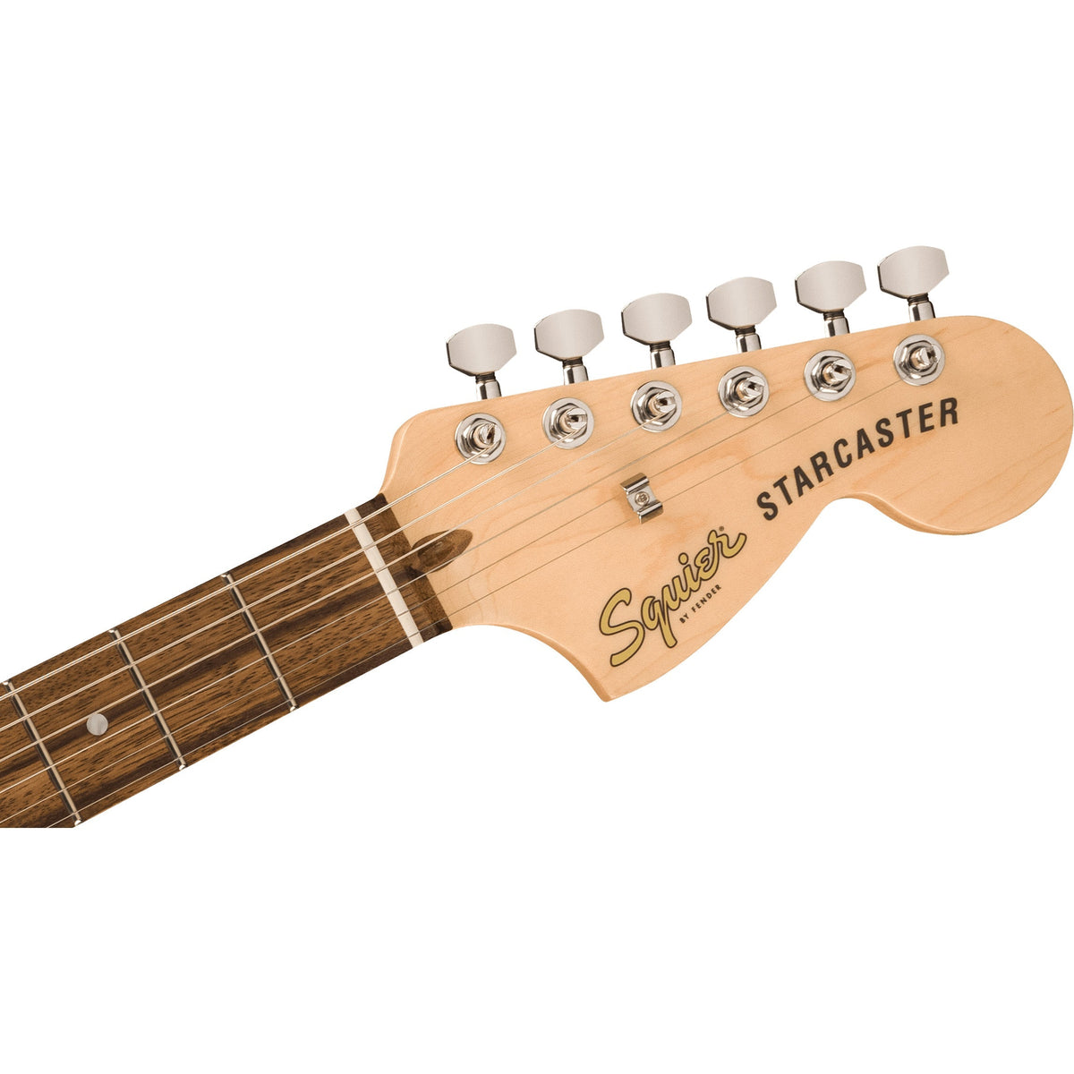 Squier Affinity Series Starcaster Deluxe Semi-Hollowbody - Laurel Fingerboard, Olympic White - View 4 | MusicMarket