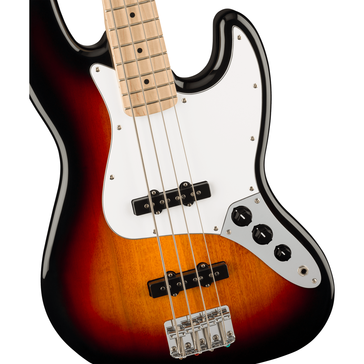 Squier Affinity Series Jazz Bass - Maple Fingerboard, 3-Color Sunburst - View 6 | MusicMarket
