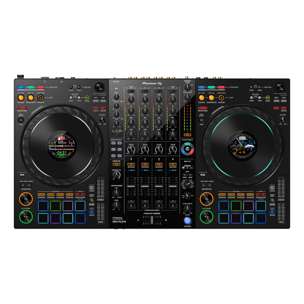 Pioneer DJ DDJ-FLX10 4-Channel Rekordbox and Serato DJ Controller - MusicMarket