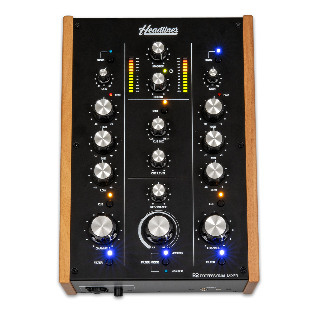 Headliner R2 2-Channel Rotary DJ Mixer - MusicMarket