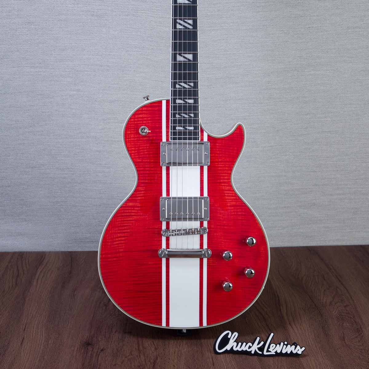 Epiphone Limited Edition Dealer Exclusive Futura Les Paul Custom Figured Electric Guitar - Rally Red Gloss -