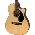 Fender CC-60SCE Concert Acoustic Electric Guitar - Walnut Fingerboard, Natural - MusicMarket