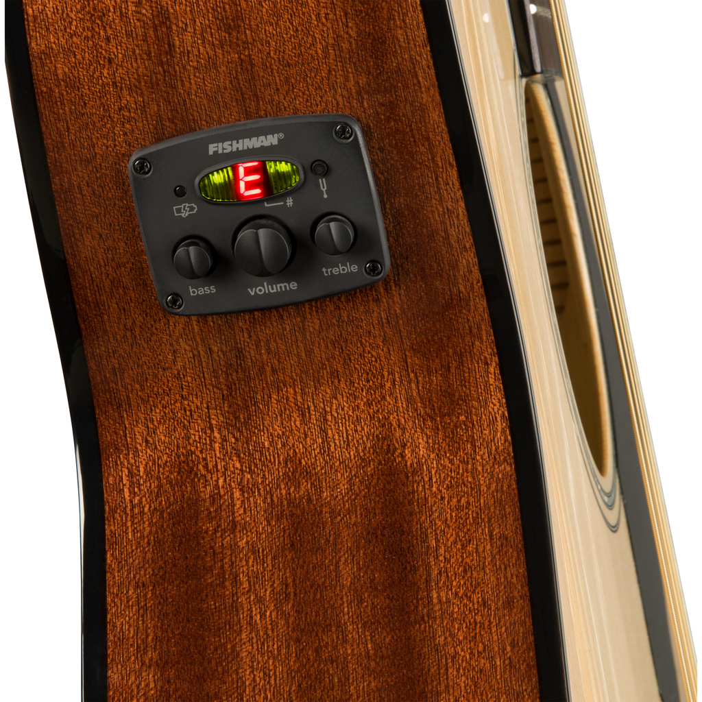 Fender CC-60SCE Concert Acoustic Electric Guitar - Walnut Fingerboard, Natural - View 6 | MusicMarket