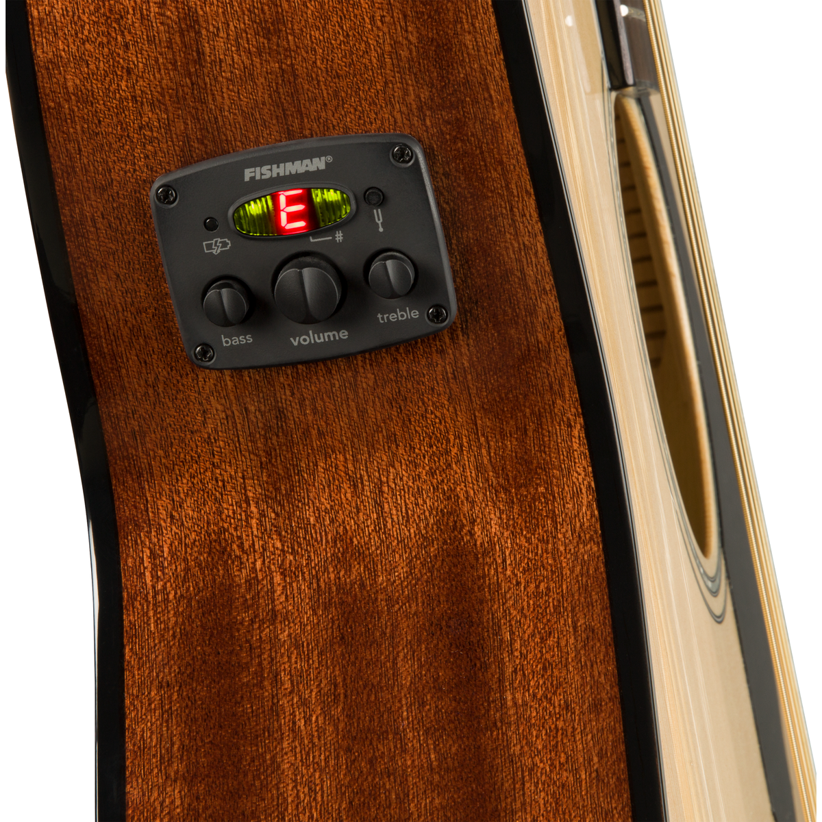 Fender CC-60SCE Concert Acoustic Electric Guitar - Walnut Fingerboard, Natural - View 6 | MusicMarket