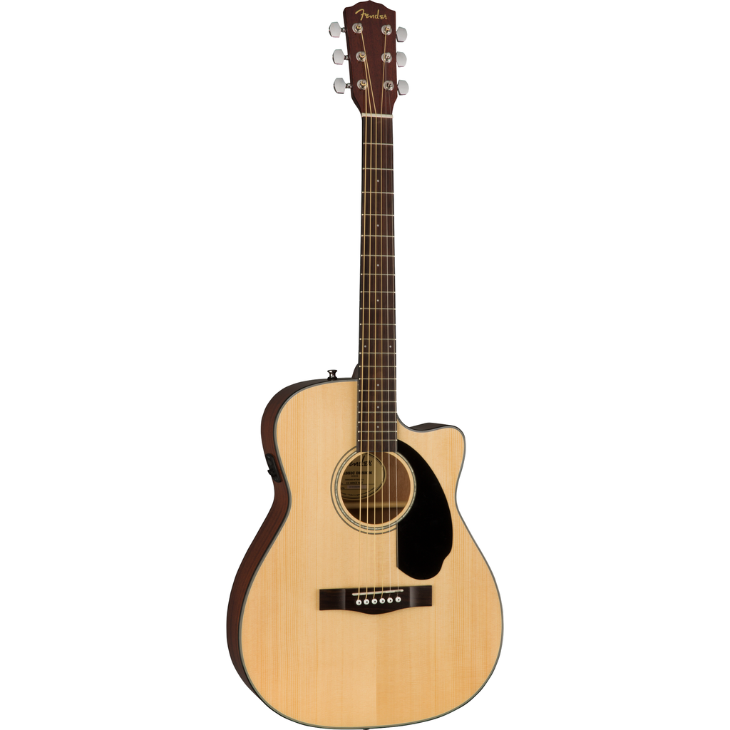 Fender CC-60SCE Concert Acoustic Electric Guitar - Walnut Fingerboard, Natural - View 3 | MusicMarket