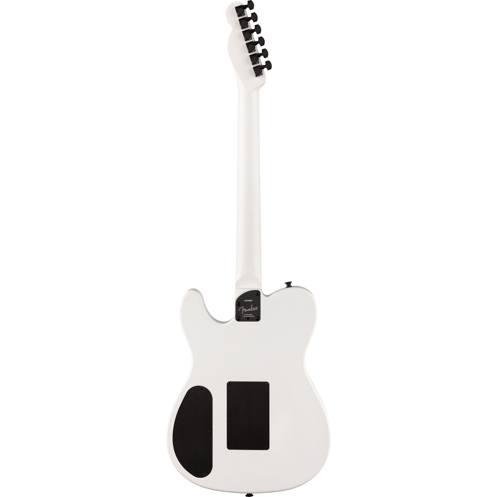 Fender Jack White Triplesonic Acoustasonic Telecaster - Satin Arctic White w/ Black Top - View 3 | MusicMarket
