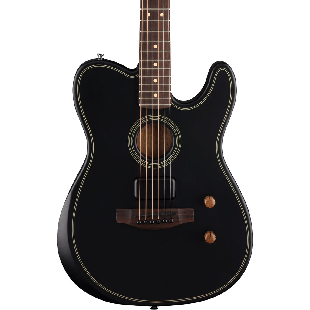Fender Acoustasonic Standard Telecaster Acoustic-Electric Guitar - Black - MusicMarket