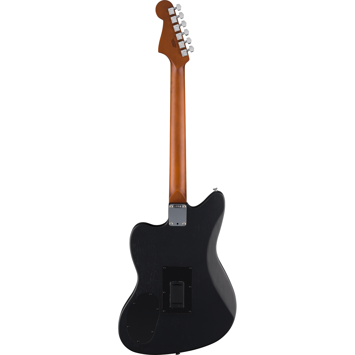 Fender Acoustasonic Standard Jazzmaster Acoustic Electric Guitar - Black - View 3 | MusicMarket