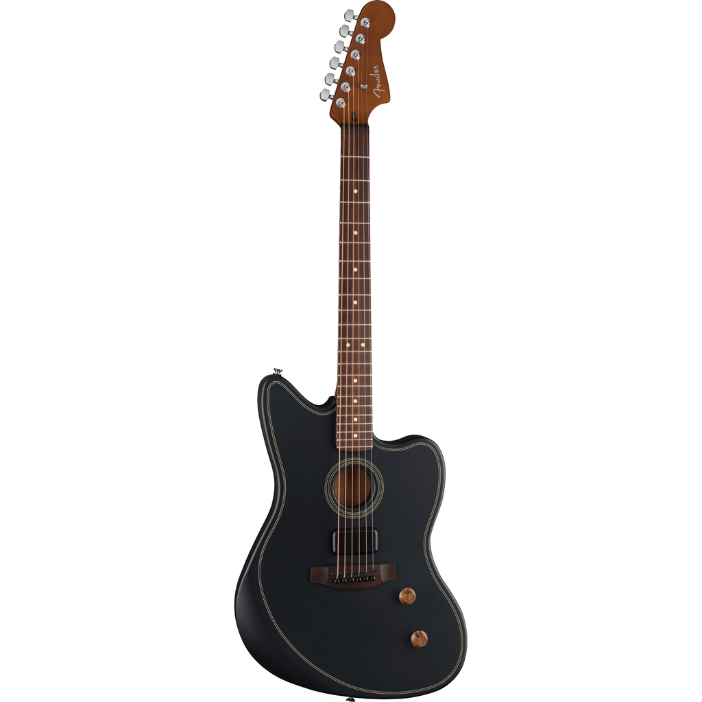 Fender Acoustasonic Standard Jazzmaster Acoustic Electric Guitar - Black - View 2 | MusicMarket