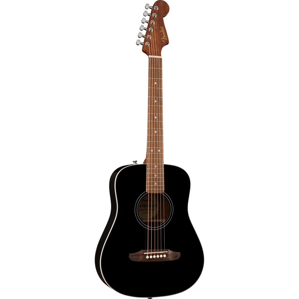 Fender California Standard Redondo Mini Acoustic Guitar - Spruce Top, Black - View 4 | MusicMarket