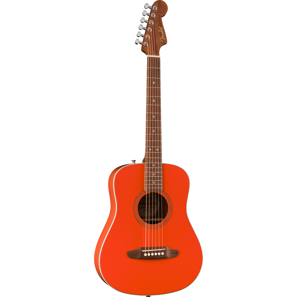 Fender California Standard Redondo Mini Acoustic Guitar - Spruce Top, Fiesta Red - View 4 | MusicMarket