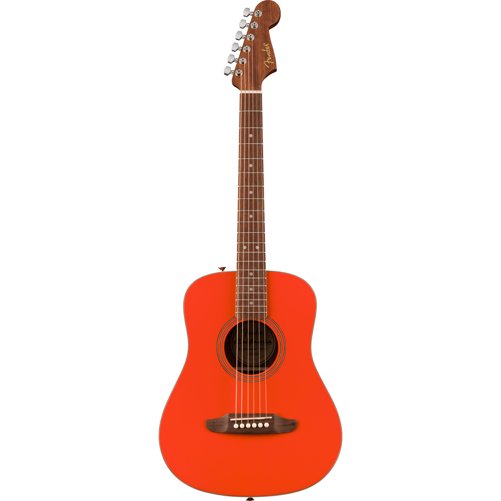 Fender California Standard Redondo Mini Acoustic Guitar - Spruce Top, Fiesta Red - View 2 | MusicMarket