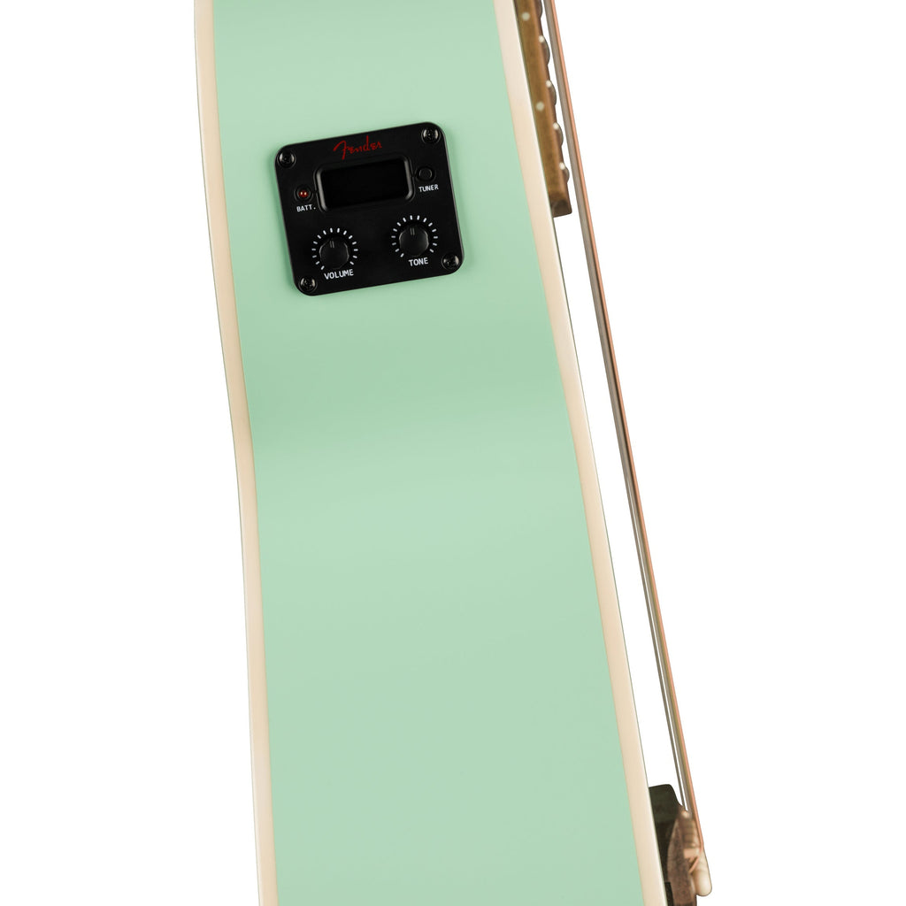 Fender California Standard Monterey E Acoustic/Electric - Ivory Pickguard, Surf Green - View 3 | MusicMarket