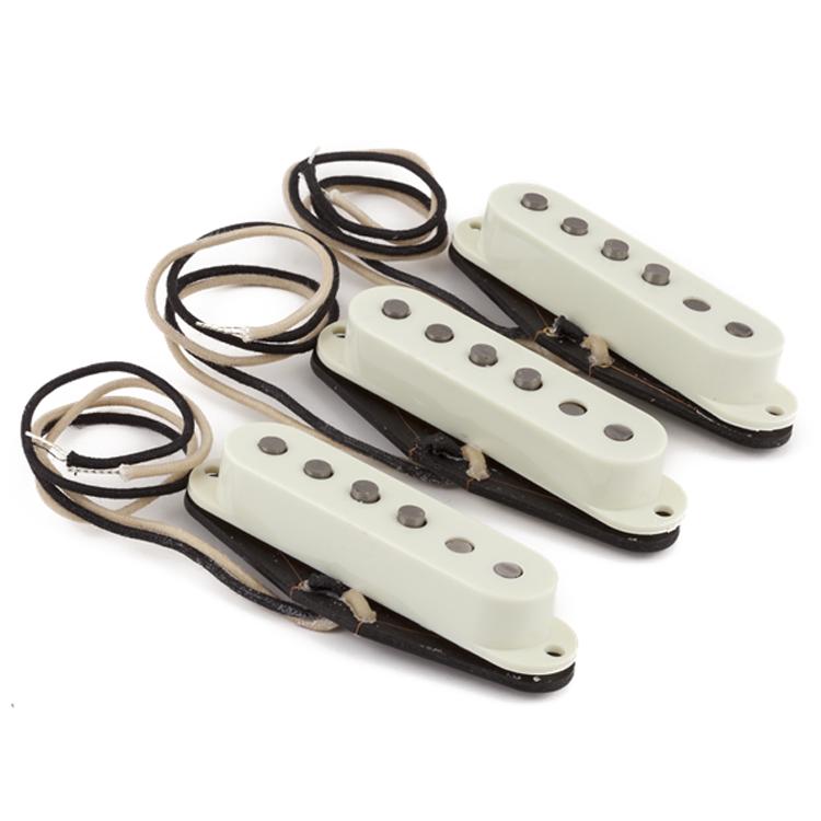 Fender Pure Vintage '59 Strat Pickup Set - Vintage White (3) - MusicMarket