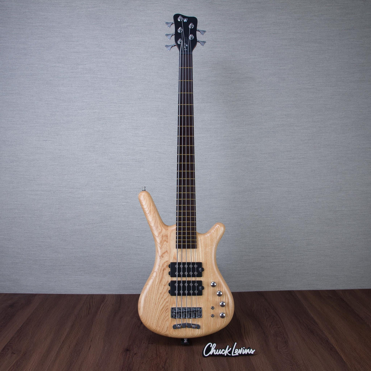 Warwick Pro Series Corvette 5-String Electric Bass Guitar - Natural Transparent Satin - #GPS A 010893-23 - View 2