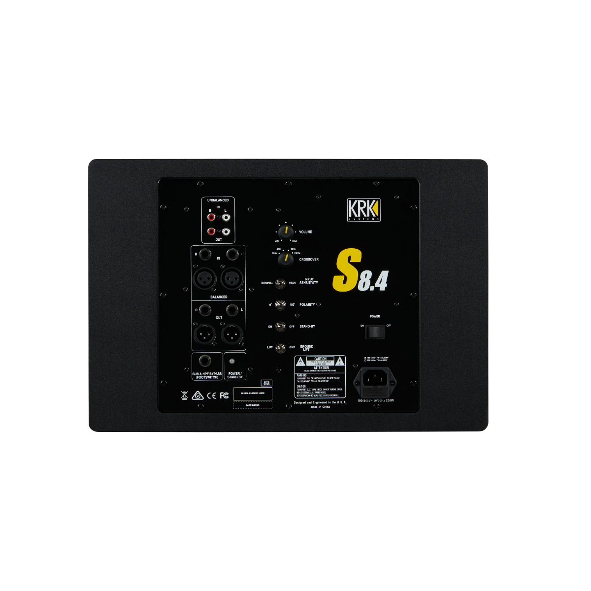 KRK S8.4 8-Inch Studio Subwoofer - View 4 | MusicMarket