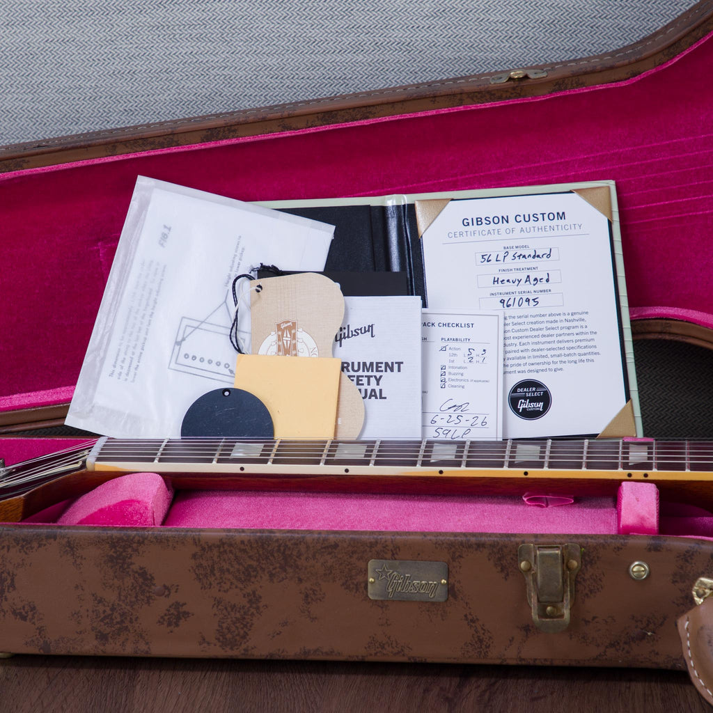 Gibson Custom Shop Murphy Lab 1959 Les Paul Standard Reissue Electric Guitar - Heavy Aged Golden Poppy Burst -
