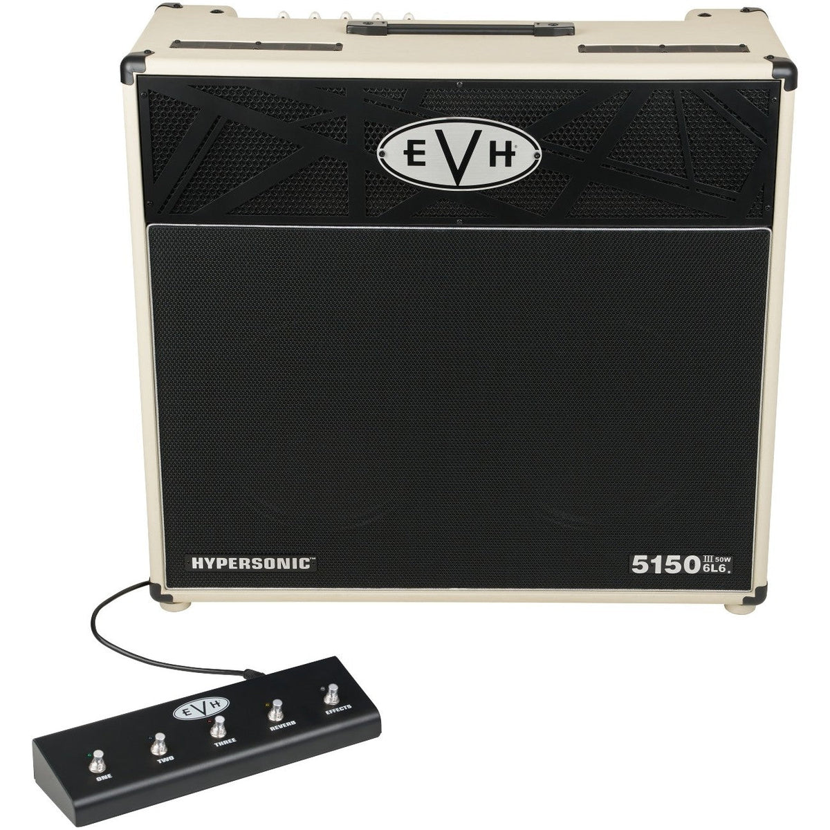 EVH 5150III Hypersonic 6x6 1x12-Inch Electric Guitar Amplifier - Ivory - View 7 | MusicMarket