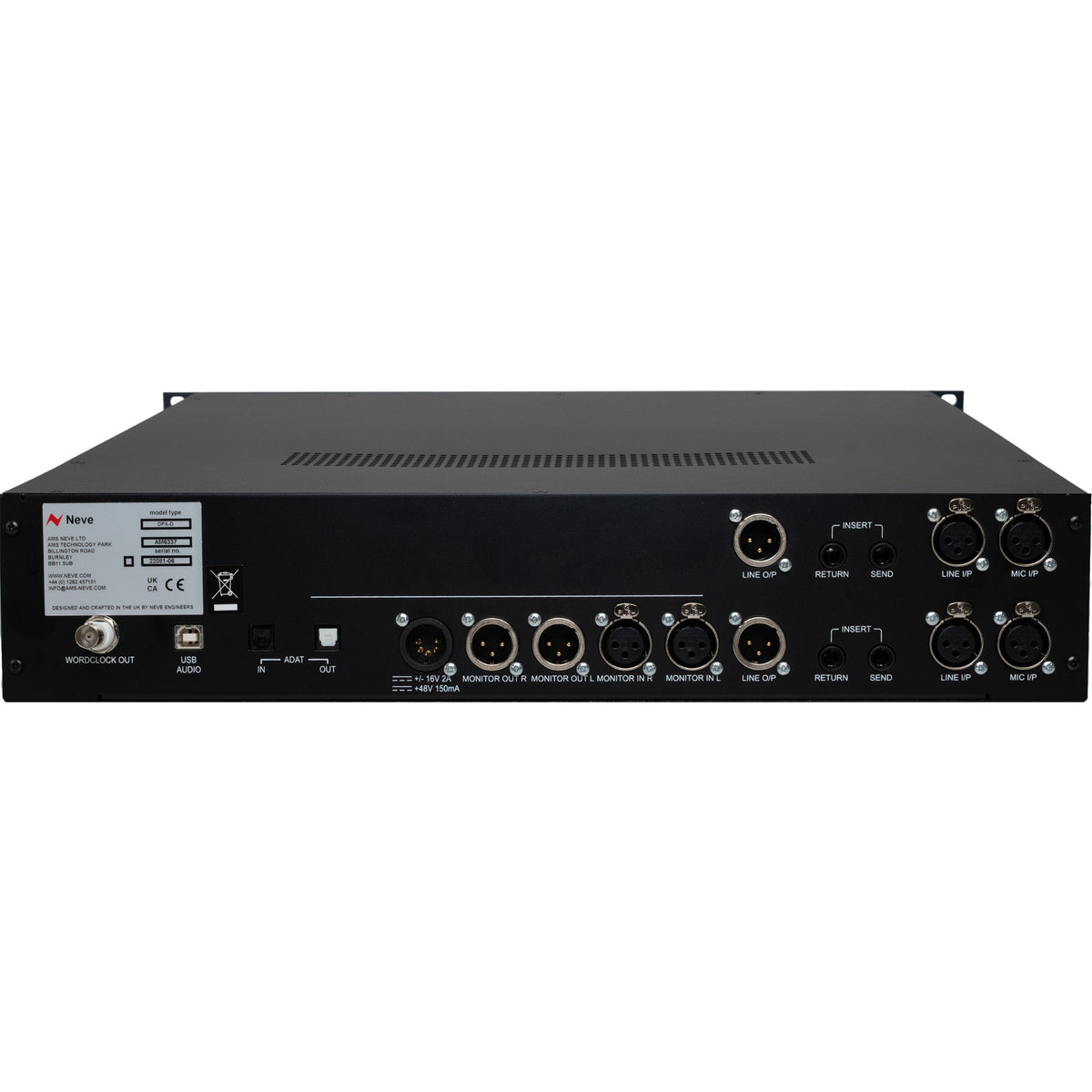 AMS Neve 1073DPX-D Dual 1073 Channel Strip with USB / ADAT Audio Interface - View 2 | MusicMarket