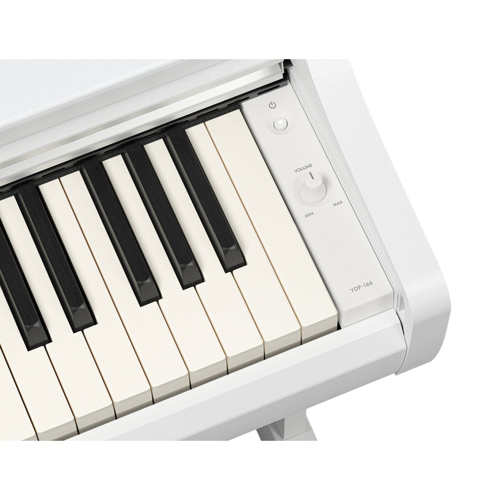 Yamaha Arius YDP166WH 88-Key Weighted Digital Piano - White - View 5 | MusicMarket