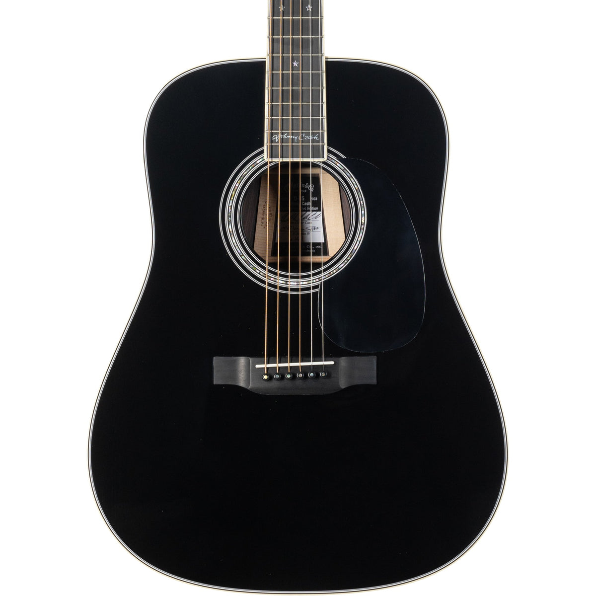 Martin D-35 Johnny Cash Special Edition Acoustic Guitar - Black - MusicMarket