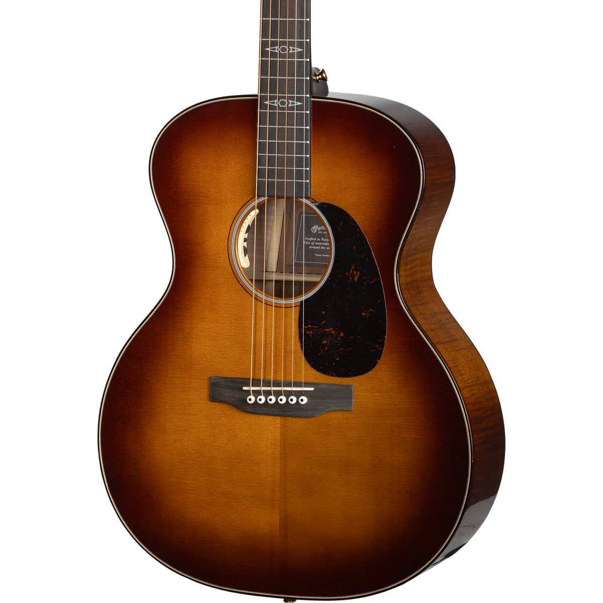 Martin GPE Inception Maple Acoustic Electric Guitar - Amber Fade Sunburst - View 13 | MusicMarket