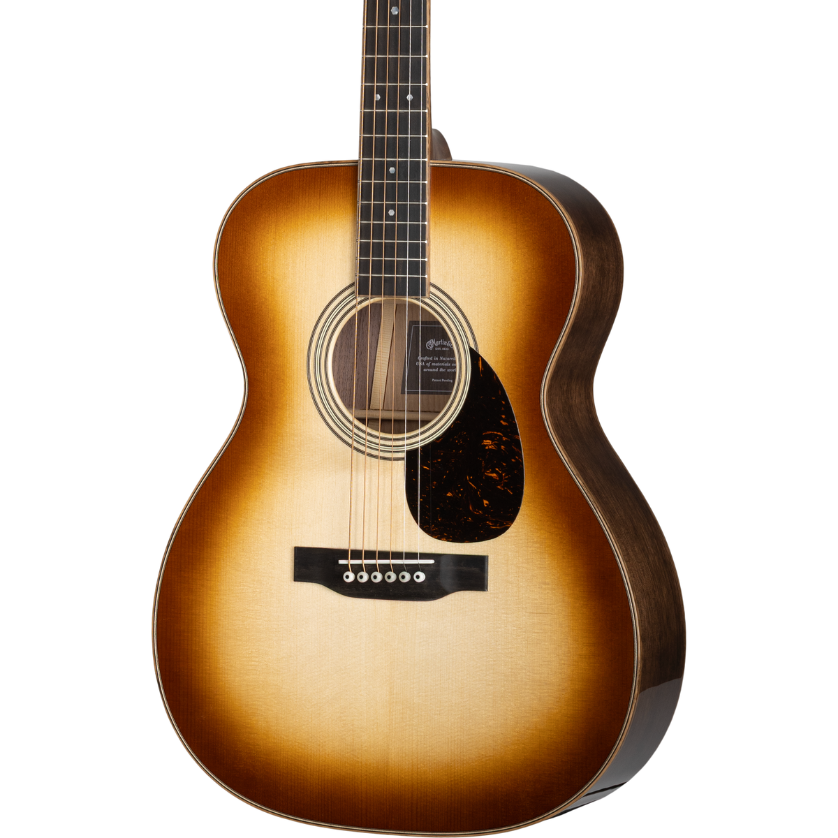 Martin OM-35 Inception Acoustic Guitar - Dark Toasted Burst - View 10 | MusicMarket