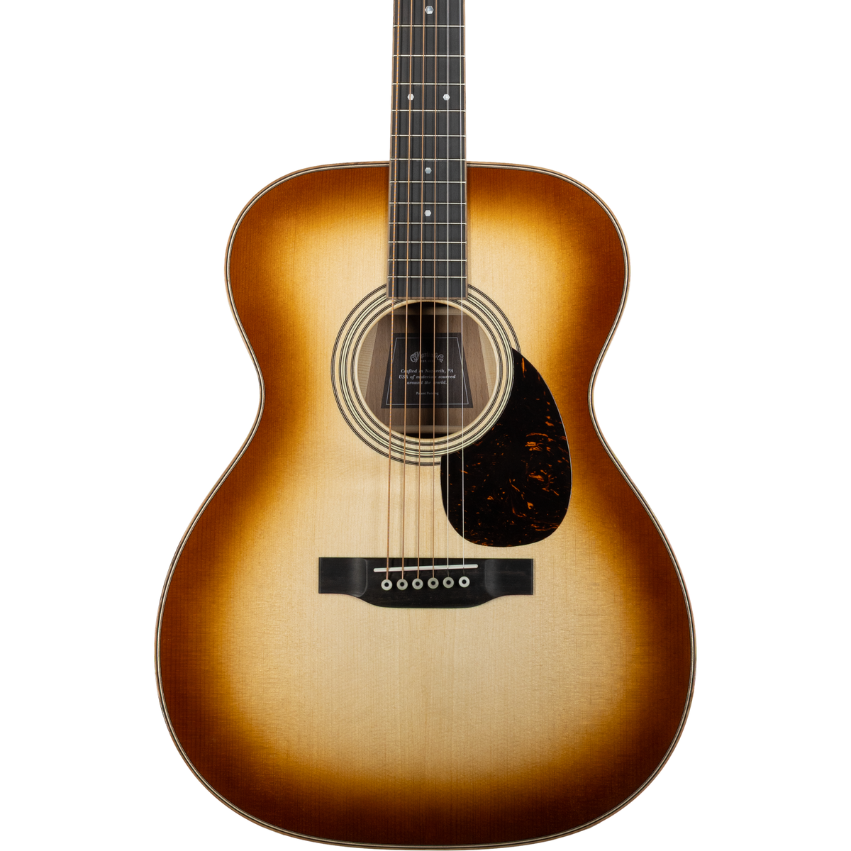 Martin OM-35 Inception Acoustic Guitar - Dark Toasted Burst - View 6 | MusicMarket