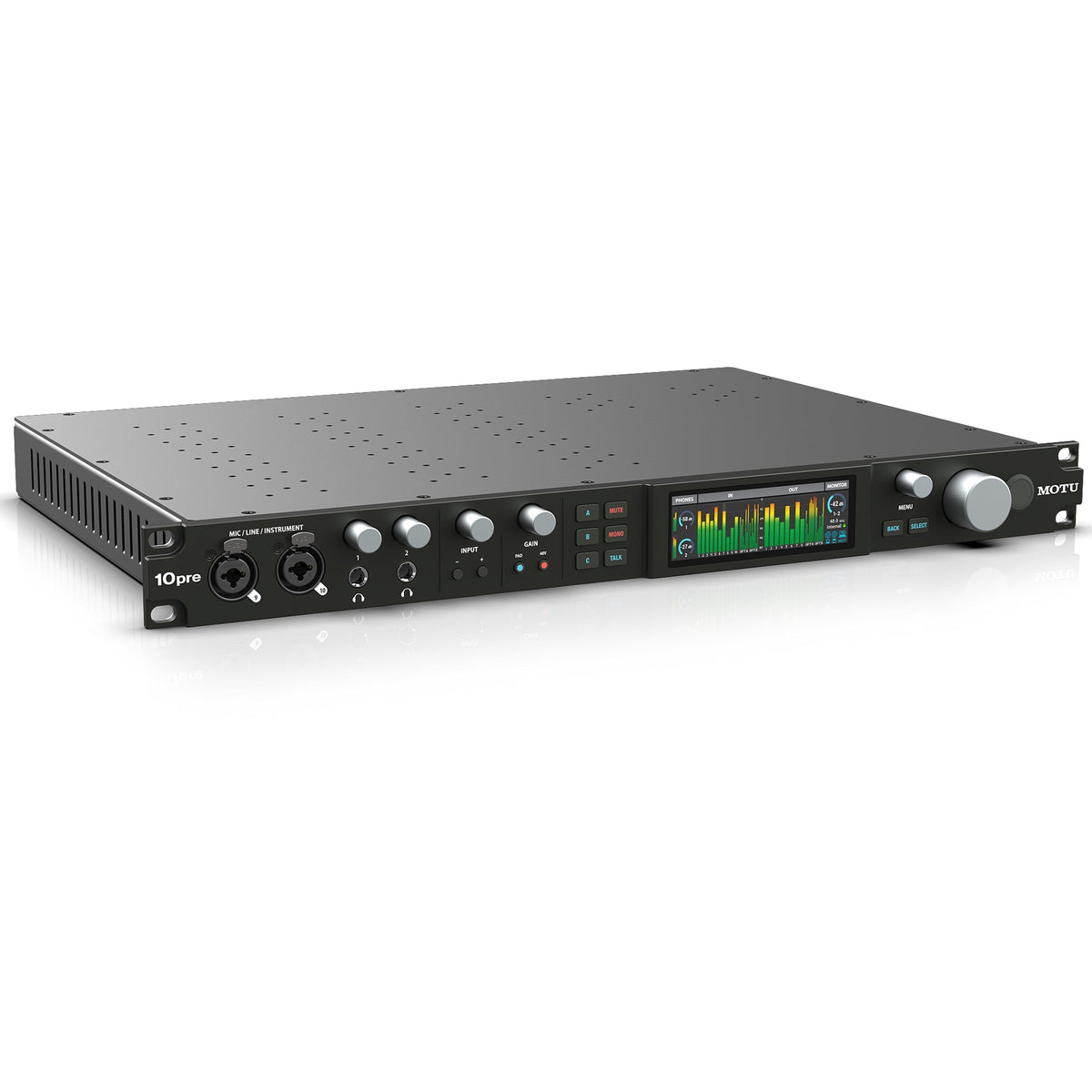 MOTU 10pre 26x28 Thunderbolt 4/USB4 Audio Interface - View 2 | MusicMarket