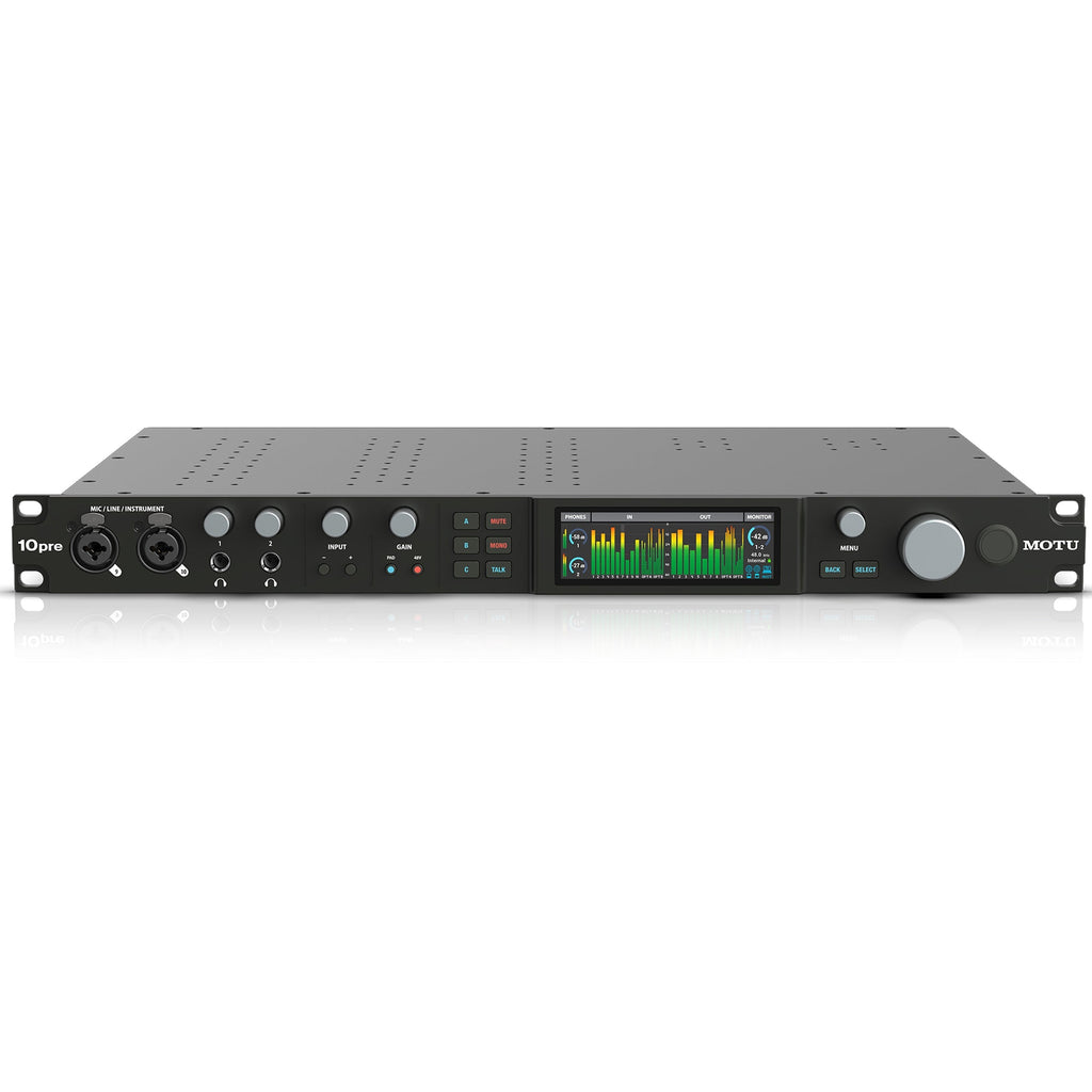 MOTU 10pre 26x28 Thunderbolt 4/USB4 Audio Interface - View 4 | MusicMarket
