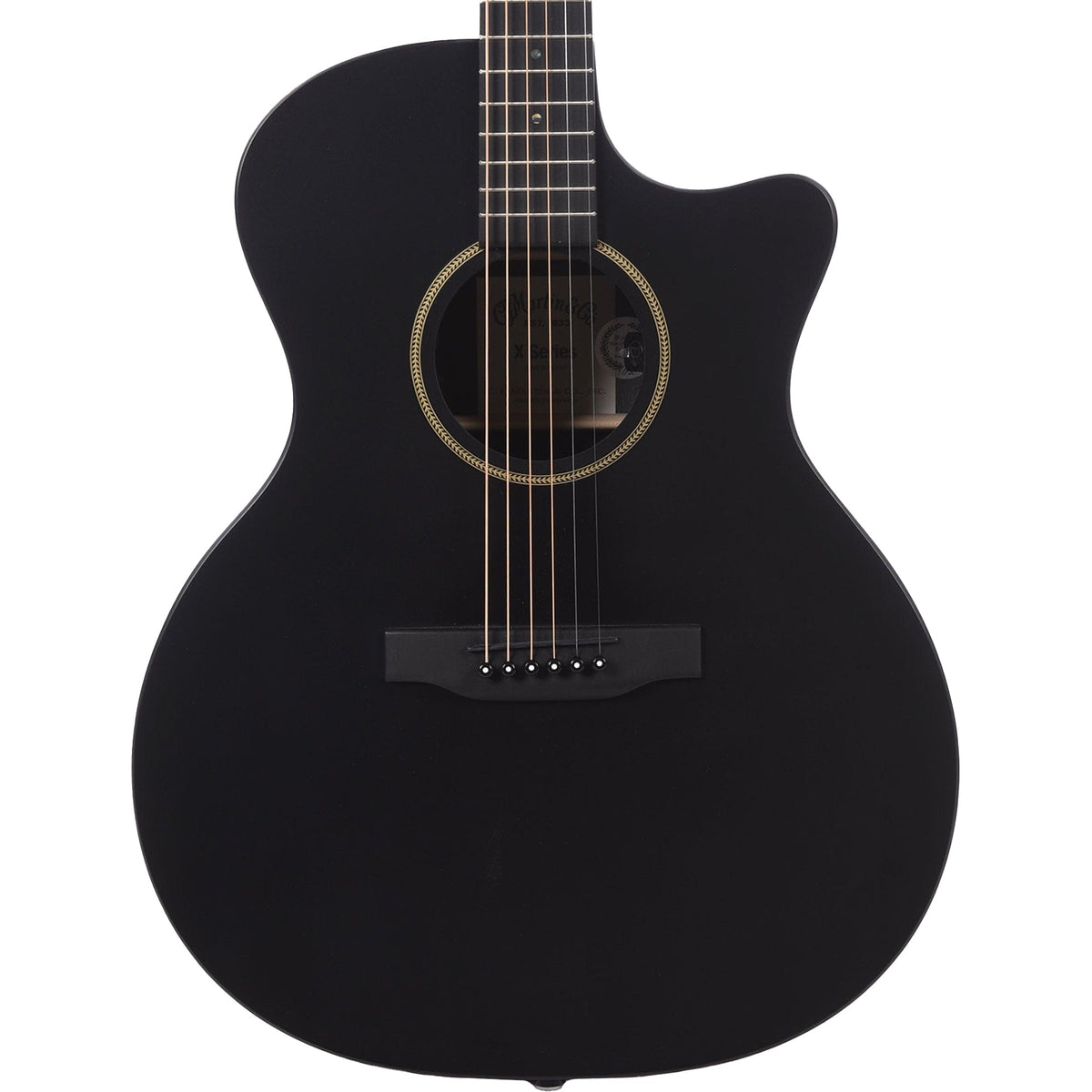 Martin GPC-X1E Acoustic Electric Guitar, Black - MusicMarket